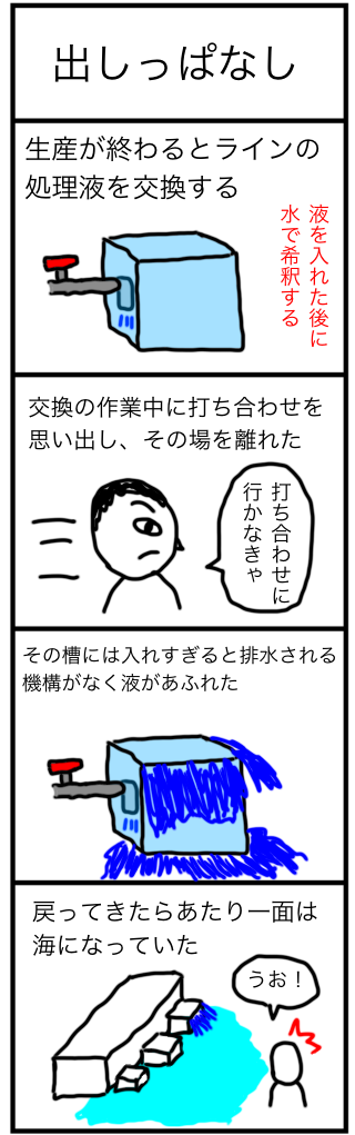 出しっぱなし