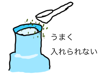 うまく入れられない