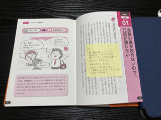 ふせん付き書籍